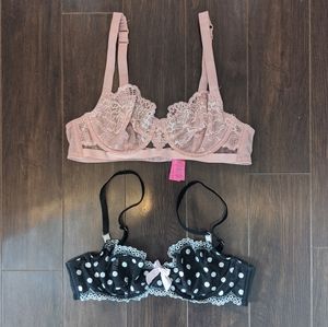 VICTORIAS SECRET | LA SENZA | sheer bra bundle 34B
